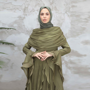 LR1169  Double-layer waist dress – no hijab