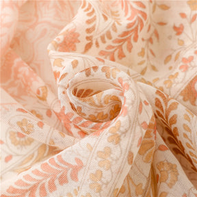 SL2202-009  Women's Ethnic Cotton Linen Feel Scarf with Wheat Ears Tassels