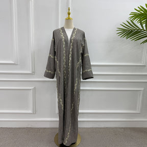 LR1153  Exquisite plus size embroidered cardigan