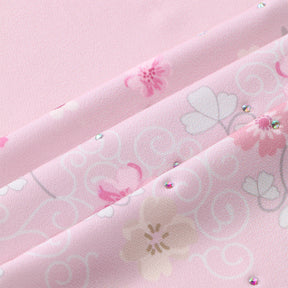MSL235  Floral Printed Polyester Instant Hijab