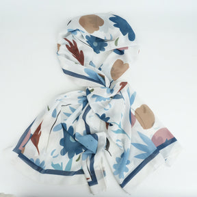 bf006 Cute fresh floral geometric print chiffon hijab  printed scarf  hijab/tudung  printed hijab