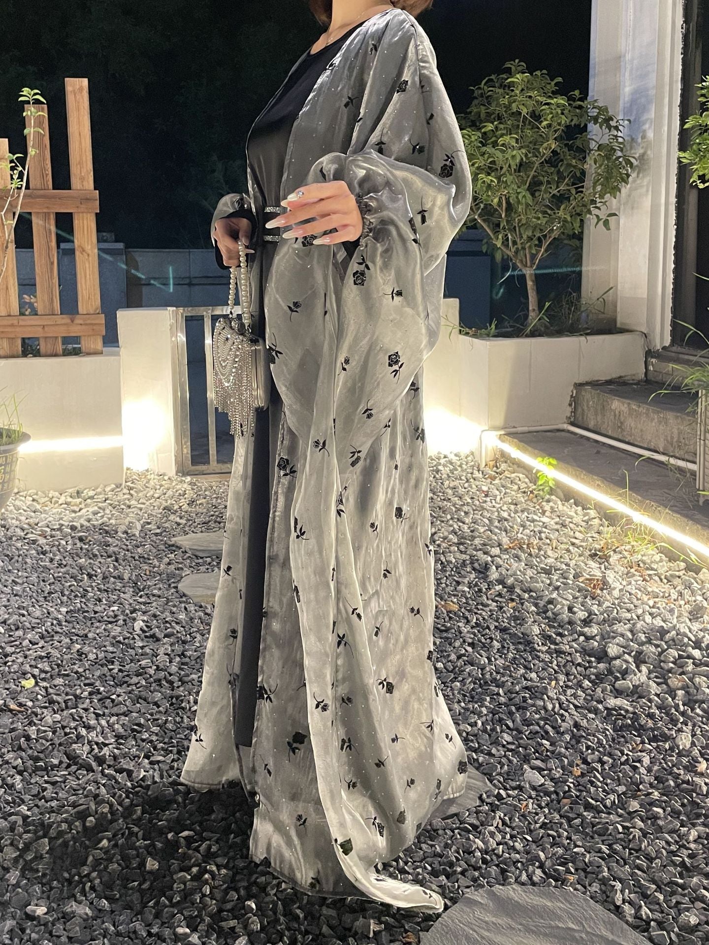 MGTZ  Muslim Abaya Rose Dress