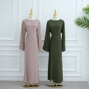 LR1077  Women's Plain Minimalist Dress for Daily Wear