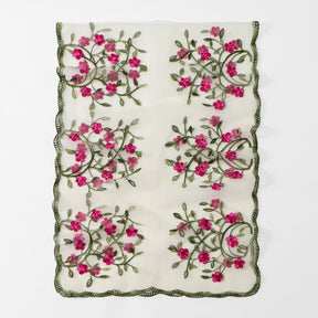 VE154  Nylon Embroidered Breathable Lightweight Hijab