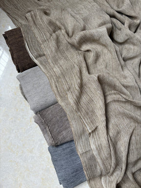 WJ009  Crinkled Rayon Scarf with All-Edges Stitched