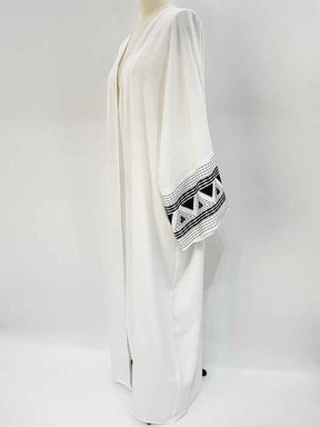 F418  Fashionable outerwear embroidered abaya