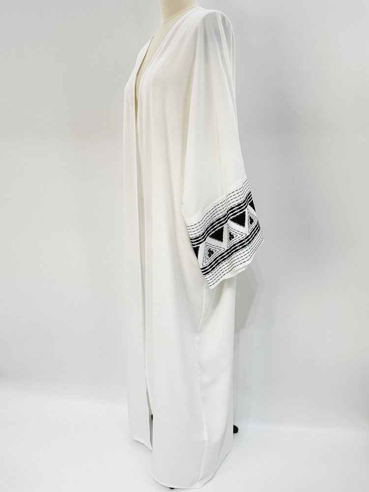 F418  Fashionable outerwear embroidered abaya