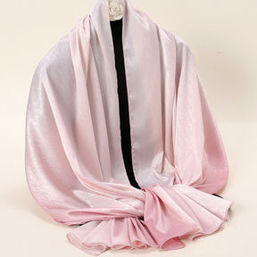 VS795 New fashion gradient satin scarf women's large gauze shawl spring summer shawl sun protection scarf in stock