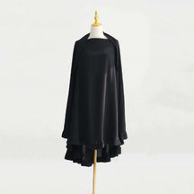 HJ912  Plain Polyester Ruffle Wide-Drape Hijab