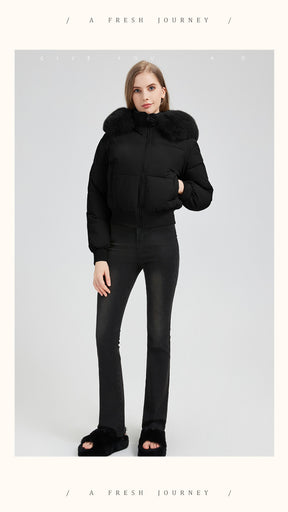 523  Women's Short Slim Winter Cotton-Padded Jacket Coat