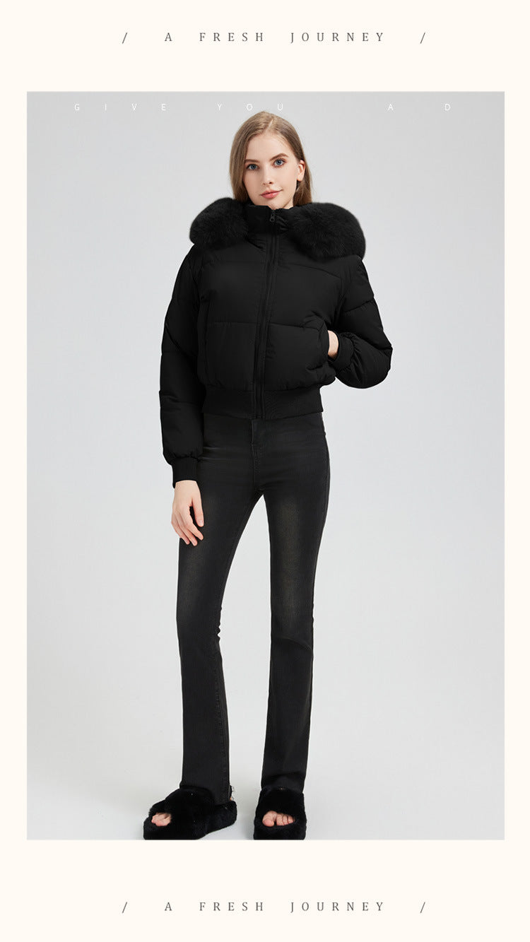 523  Women's Short Slim Winter Cotton-Padded Jacket Coat