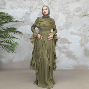 LR1169  Double-layer waist dress – no hijab