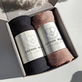 WJA168 Natural Wrinkle Rayon Scarf Solid Color Neck Scarf Cotton Linen Shawl - MinYang Fashion Apparel Accessory Manufacturer