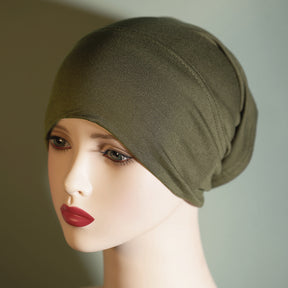 QY001  No pilling, no fading, multi-color barrel hat, solid color, pure cotton, mercerized cotton base hat, cotton headscarf for women, elastic and breathable