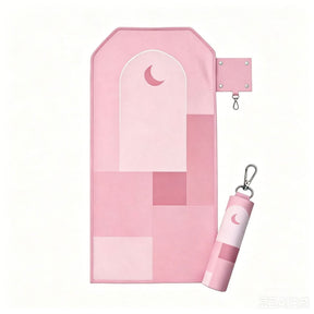301126  Outdoor Portable Keychain Printed Polyester Prayer Rug