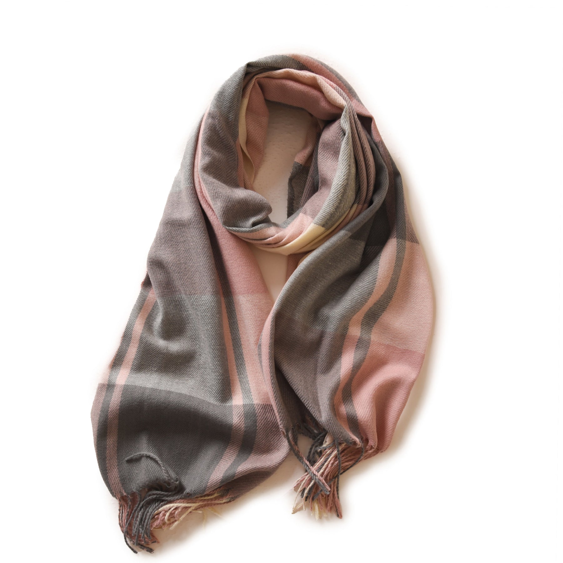 Fashion plaid cashmere scarf