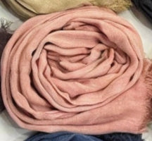 SS004 Plain Tassel Crinkle Modal Hijab