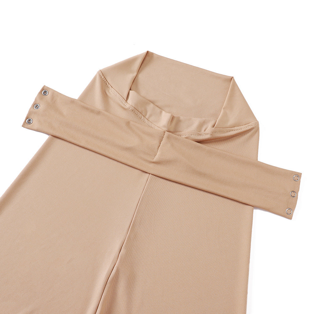 MSL305  Plain Chin-Covering Convenient Hijab Undercap