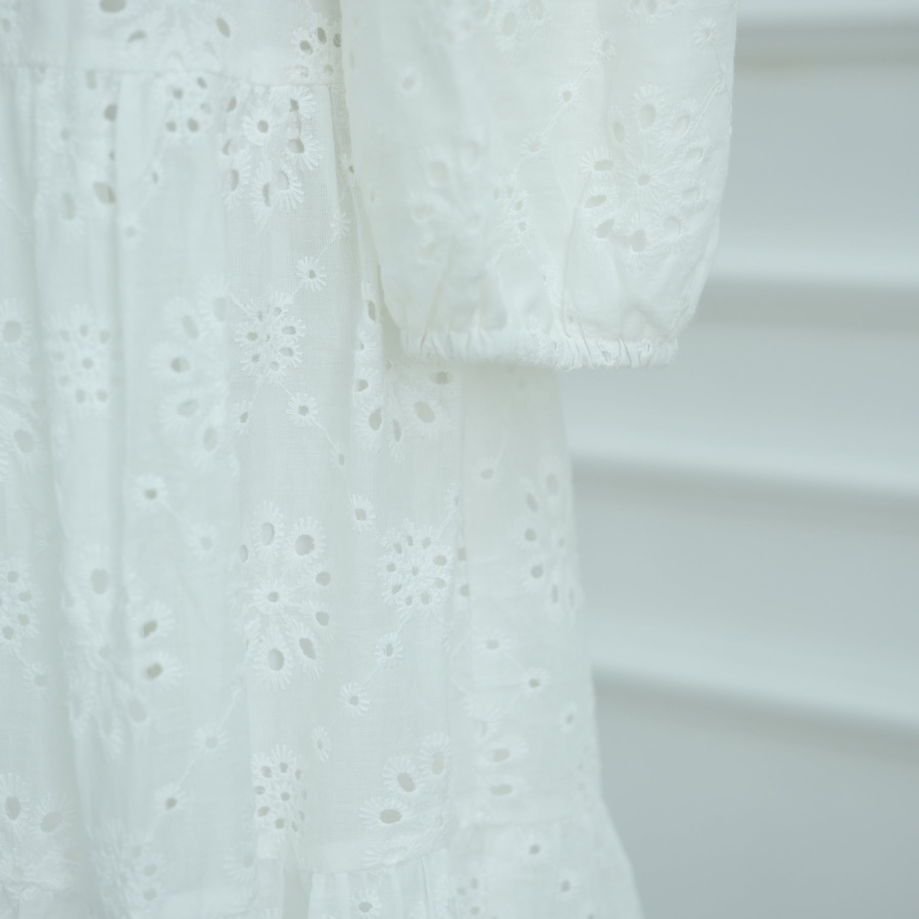 LR1066  Pure Cotton Embroidery Abaya Floral Dress