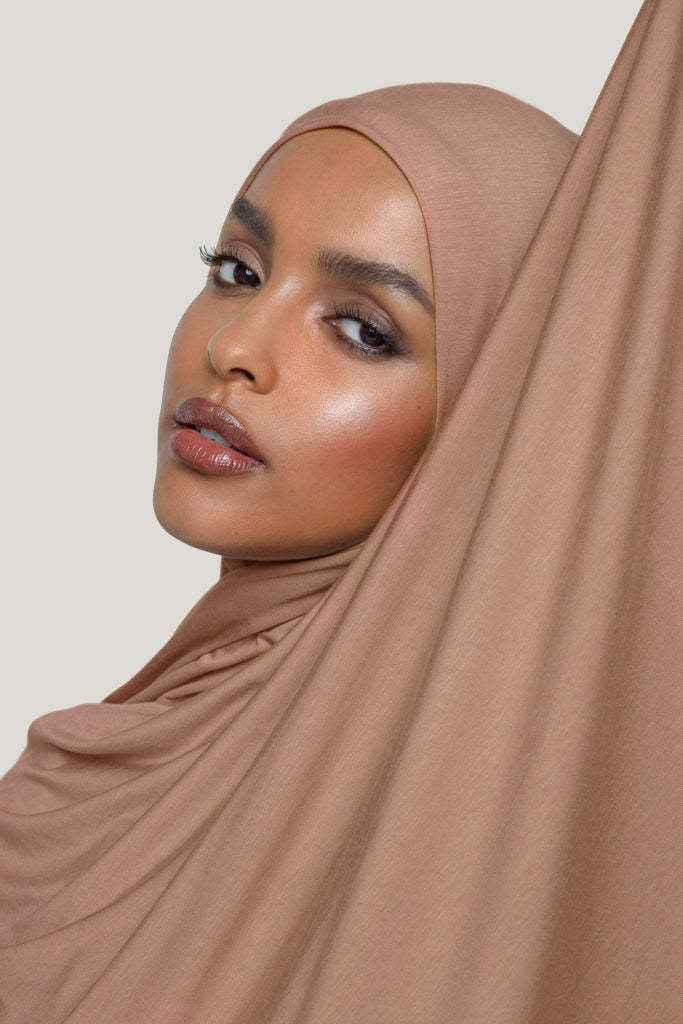 JB50  Bamboo Fiber Jersey, Fine, Soft, Non-Pilling Hijab