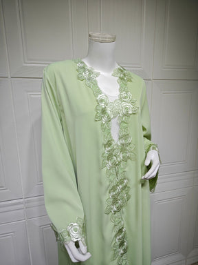 MQ276  Plain Single-Piece Outerwear Patchwork Floral Embroidery Casual Women Clothing
