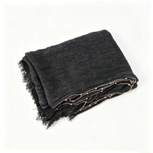 YC011  Plain Crinkle Rayon Handcrafted Chain Hijab- MOQ:10pcs