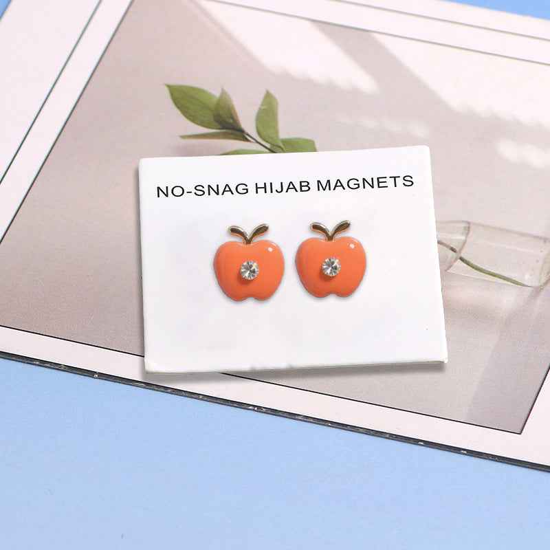 JS025  Peacock Feather Hijab Magnetic Clasp - MOQ: 300 pcs/color