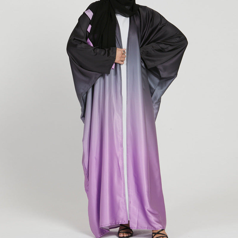 6750 Color Gradient Mobre Muslim Abaya