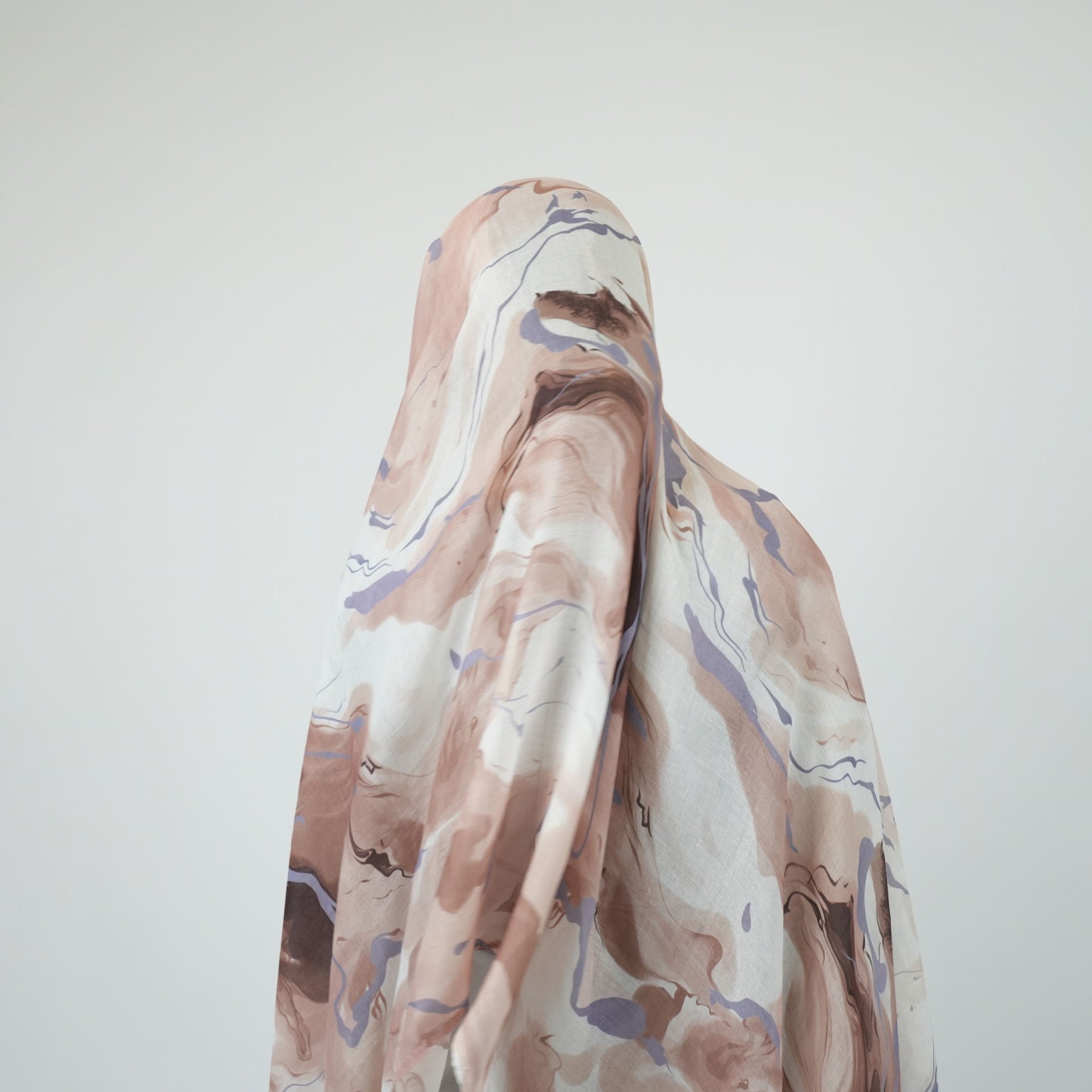 MD002  Multicolor double stitch wide-brimmed polyester cotton hijab scarf