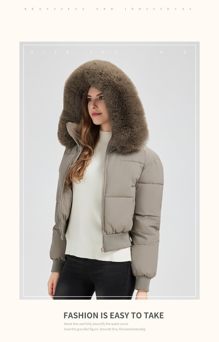 523  Women's Short Slim Winter Cotton-Padded Jacket Coat