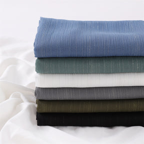 YZ175  Plain Lurex Chiffon Hijab with Fine Pleats