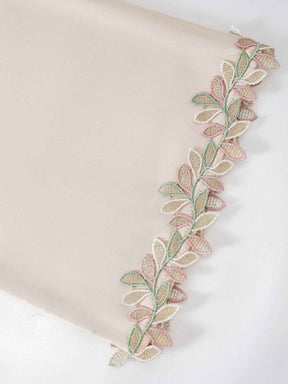 216  Lace-Trimmed Abaya Dress