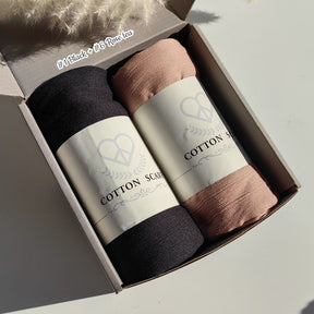 WJA168 Natural Wrinkle Rayon Scarf Solid Color Neck Scarf Cotton Linen Shawl - MinYang Fashion Apparel Accessory Manufacturer