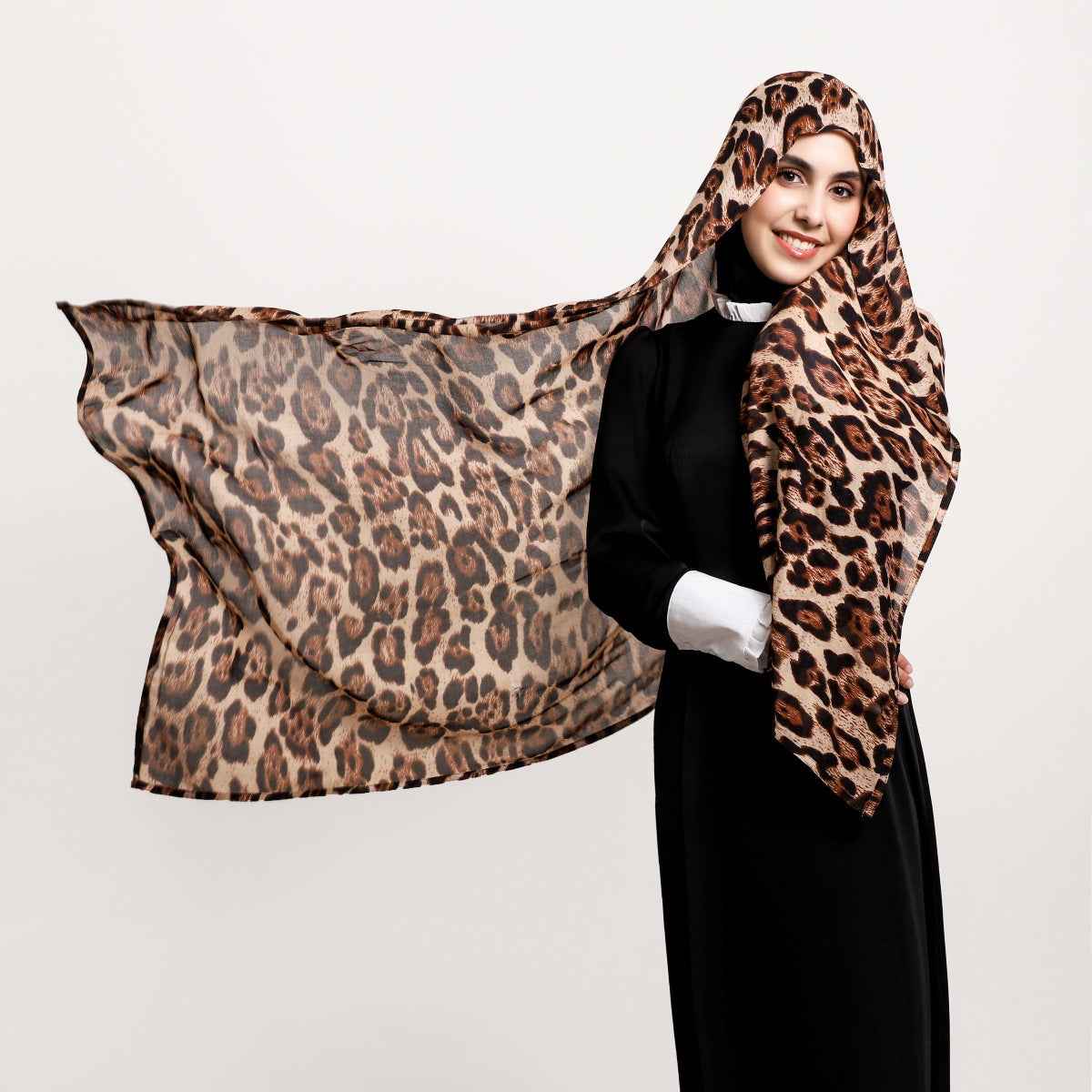 MD1-3 Printed double stitch long scarf soft and breathable hijab pattern collection