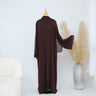2 - Coffee cardigan + inner + hijab