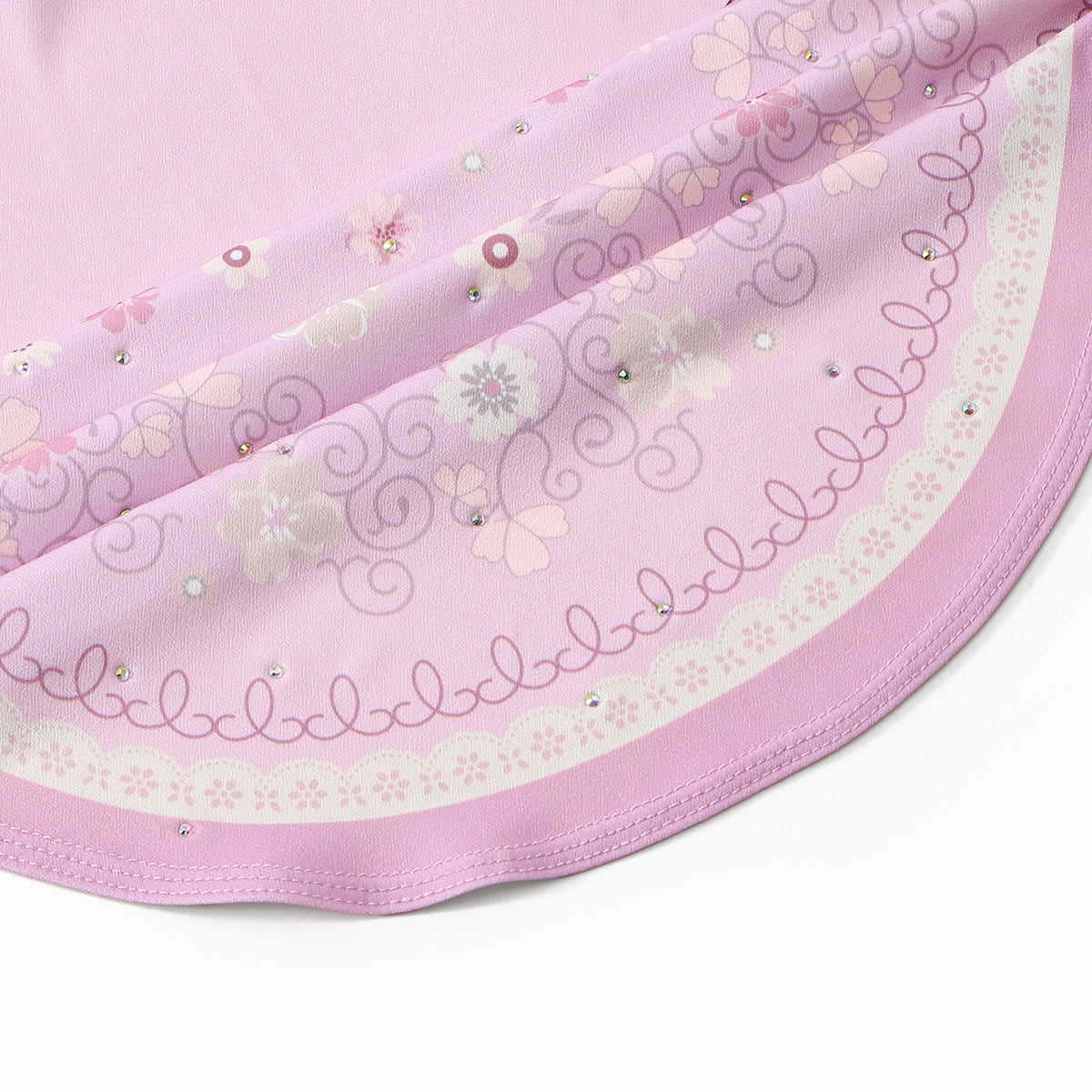 MSL235  Floral Printed Polyester Instant Hijab