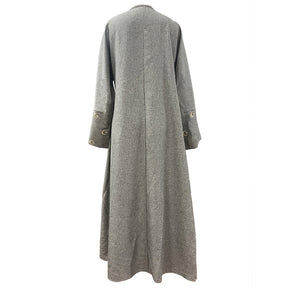 SH2537-2.0  Plain moon embroidery elegant fashionable long-sleeve dress