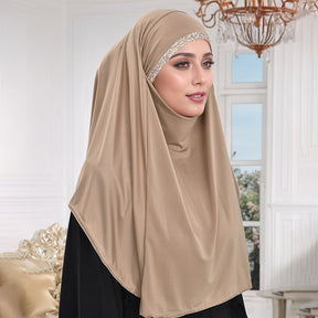 RS032  Crystal hemp hot diamond hijab