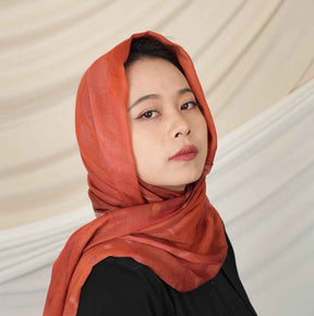 MD019  Modal polyester-cotton tie-dyed Muslim hijab