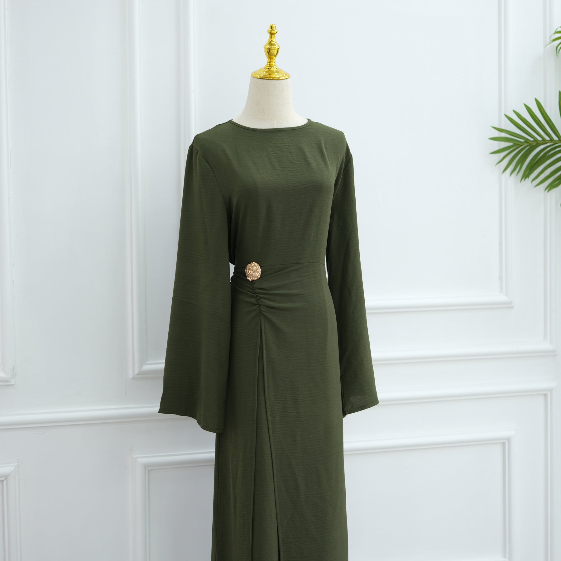 LR1077  Women's Plain Minimalist Dress for Daily Wear