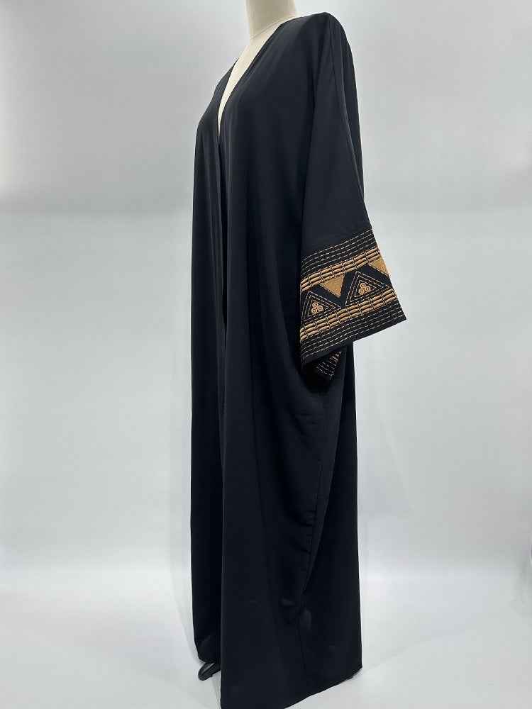 F418  Fashionable outerwear embroidered abaya