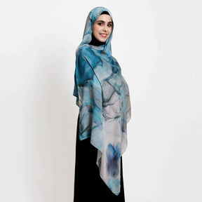 MD4-9  High quality abstract art print single stitch long scarf soft and breathable hijab