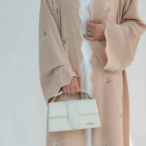 LR881  Elegant Floral Embroidery Lace Cardigan