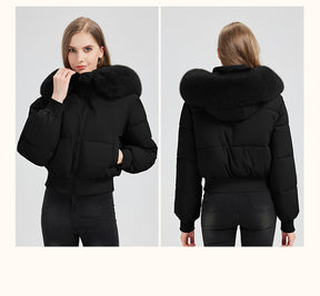 523  Women's Short Slim Winter Cotton-Padded Jacket Coat