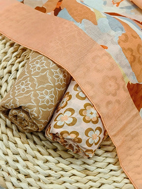 G1045 110*110cm  Quick-Dry Sun-Shading Voile Printed Square Scarf
