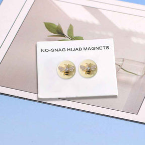 JS025  Peacock Feather Hijab Magnetic Clasp - MOQ: 300 pcs/color