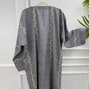 LR1153  Exquisite plus size embroidered cardigan
