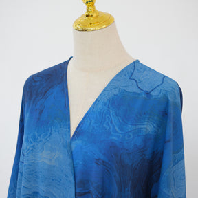 LR1158  Printed cardigan + hijab 2-piece set