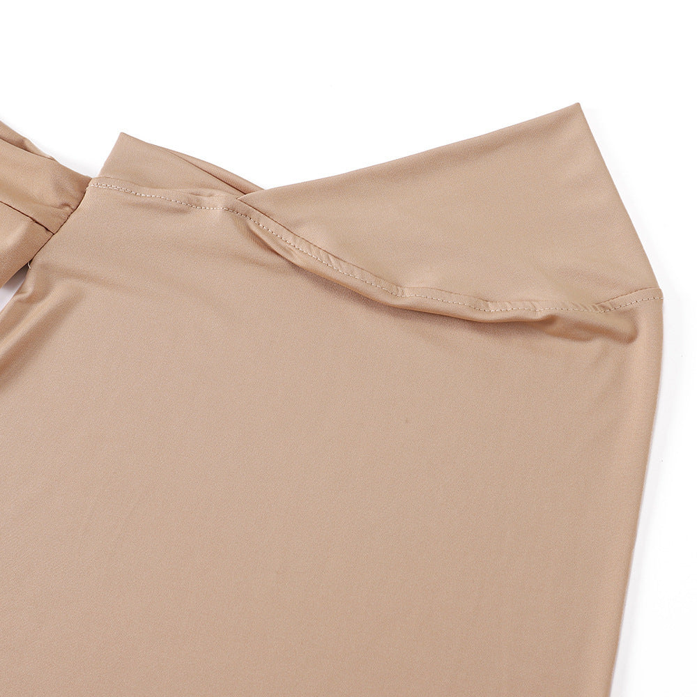 MSL305  Plain Chin-Covering Convenient Hijab Undercap