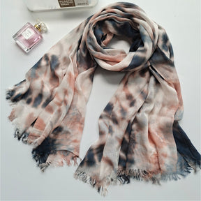 JY-79  Modal hand tie-dye shawl small fresh beach scarf sunscreen shawl silk scarf